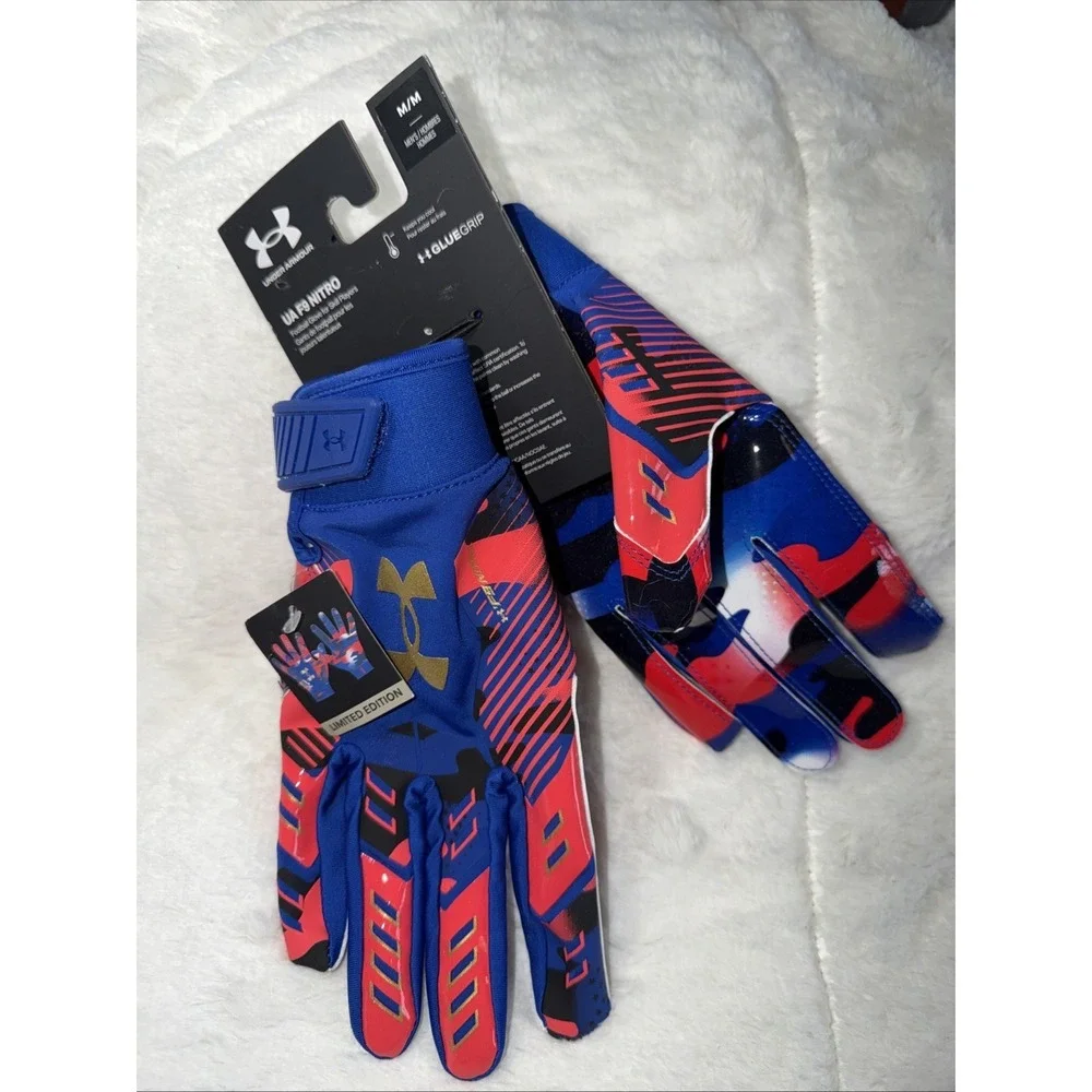 UNDER ARMOUR‎ F9 NITRO GLUEGRIP LIMITED EDITION MENS FOOTBALL GLOVES M